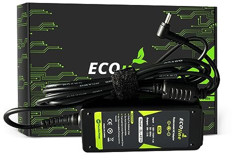 EcoLine - Ladegerät/Netzadapter - Kompatibel mit Asus Eee PC 1001PX 1001PXD 1005HA 1201HA 1201N 1215B 1215N X101 X101CH X101H - 19V 2.1A 40W