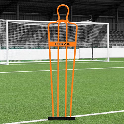 FORZA 1,8m Airflow Fussball Dummies [8 Farben] - Mit oder ohne Gummibasen (Ohne Gummibasen, Orange, Pack von 1)