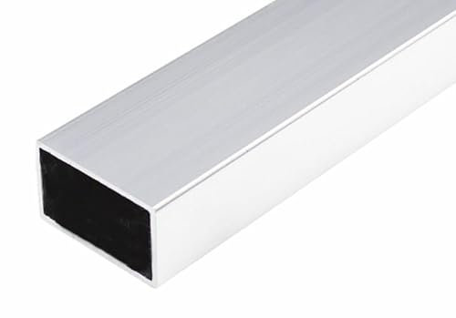 Profilo rettangolare in acciaio inox aisi 304 della lunghezza 1000mm e lunghezza 2000mm x Spessore 0,6mm in varie misure (2000x20mm x 10mm)