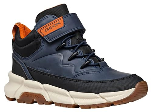 Geox J FLEXYPER Plus Boy, Stivaletto, Navy/Black, 39 EU