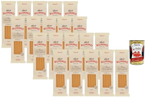 Italian Gourmet Bundle 20x500g Italienische Fettucce Pasta + Italian Gourmet Polpa Gratis | Lange nudeln aus Hartweizengrieß | Pasta für Alfredo, Carbonara, Bolognese & italienische Nudelgerichte