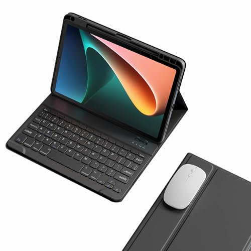 GUPENAA Tastatur Hülle für Huawei Matepad Air 11.5 (2023), Magnetische Abnehmbare Kabellose Bluetooth-Tastatur mit S-Pen-Halterung,Black 1