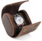 YUONNY Echtes Leder Uhren Reiseetui für 1 Uhr, Luxus Uhrenrolle Aufbewahrungsbox mit Abnehmbarem Kissen für Damen Herren, Vintage Uhren Schmuck Organizer Tragbare for 1 Watch