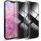 YOUULAR [Lot de 2 films de protection d'écran en verre trempé pour Apple iPhone 7, anti-espion, anti-rayures, surface brillante, résistant aux rayures, haute sensibilité, noir
