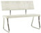 Sitzbank 110 cm Creme Samt,325872