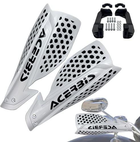 Paramanos para Moto - Protectores de Mano y Deflector de Viento para Motocicleta | Parabrisas de Doble Capa para Mayor Seguridad