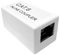 Evoges RJ45 Coupler, Cat6, 1Gbps High Speed Ethernet Cable Inline Coupler, Network Extender, Female to Female, White (1)