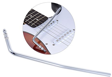 CHOYUE Estilo de Inserción Directa Tremolo Trem Vibrato Arm Palanca de Manivela para Guitarra Eléctrica Puente del Trémolo Insertar Parte Diámetro 6mm Plata