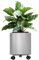 Longrun 25CM Edelstahl Quadrat Blumentopf, Home Patio Dekor Gartenarbeit Pflanzer Topf