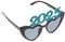 NAMOARLY 1 Pair Heart Glasses Trendy New Years Eve Glasses Party Bag Fillers Clear Shot Glasses New Year 2025 Eyeglasses Ray Stark of Christmas Glasses Eyeglasses Props Abs Blue