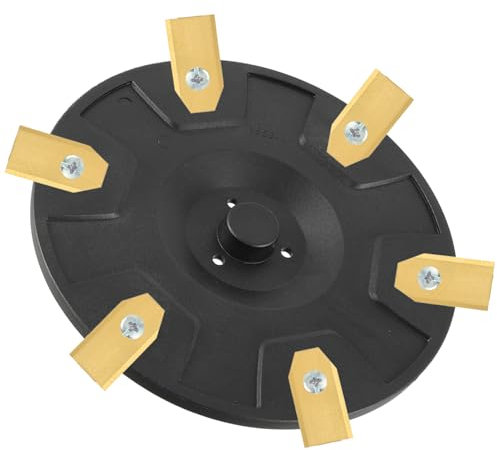 HUAREW Disco lama per tosaerba robotizzato a 6 lame - Disco lama rinforzato in fibra - Piatto per coltelli + 6 lame compatibili con Segway Navimow i105E - i108E - i110n(i Series, lame)