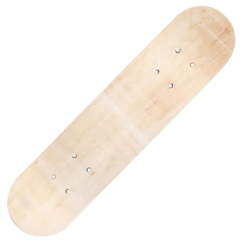 XJKLBYQ Blankes Skateboard-Deck, Holz-Skateboard-Ersatz, 24 Zoll doppelt konkav und 7-Layer-Skate-Board für DIY-Kunst