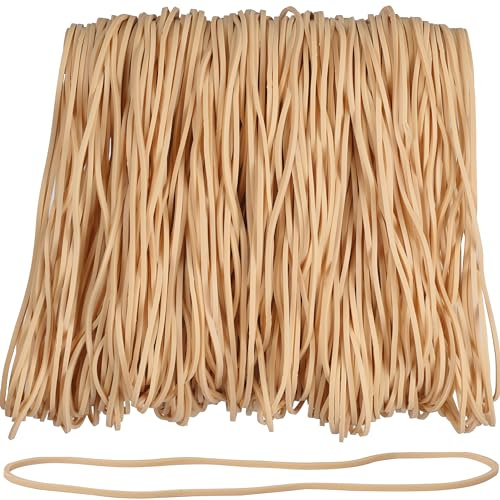 AOUOU Rubber Bands180mm Large Elastic Bands Net Weight 190grams Big for Office Supplies Trash Cans File Folders Litter Box large Strong Rubber Bands (180mm x 1.5mm) Beige