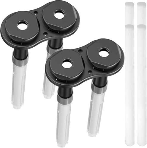 Youmile 2 piezas de accesorios para módulo humidificador USB, soporte de plástico atomizador, soporte doble con 4 piezas de filtros de algodón para humidificador para disco atomizador de 20 mm