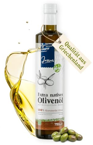 Jassas Bio Olivenöl 750ml - 100% Bio Koroneiki Oliven - Neue Ernte 25/26 - extra nativ - fruchtig & aromatisch - GR-BIO-17 - Qualität aus Griechenland