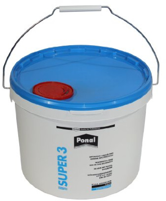 Ponal Wasserfest, gebrauchsfertiger Holzleim mit hoher Verleimungsfestigkeit, Holzkleber für Montage-, Flächen- & Fugenverleimungen, transparenter PVAc-Weißleim, 1x10kg
