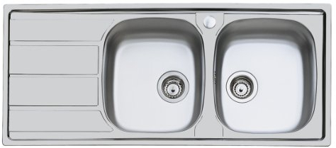 Foster S1000 Lavello, Metallo, Spazzolato, 116x50x17 cm