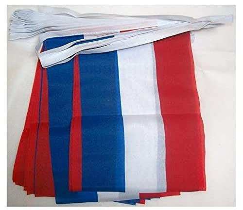 AZ FLAG Guirnalda 4 Metros 20 Banderas de los PAÍSES Bajos 15x10cm - Bandera NEERLANDESA 10 x 15 cm - BANDERINES