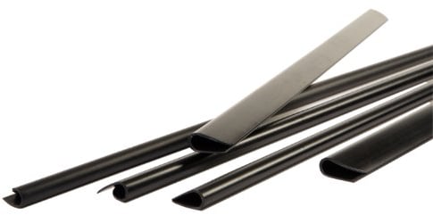 Pavo - Lot de 25 Baguettes à reliure 6 mm Noir (de 20 à 45 feuilles)