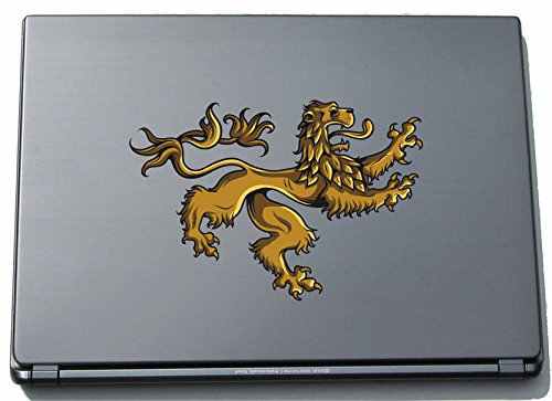 pinkelephant Laptopaufkleber Laptopskin Misc1-Lions3 - Goldener Löwe - 150 mm Aufkleber