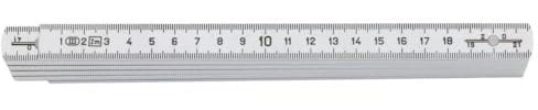 Format 4317784787734 – Gliedermassstab Polyamid 2 m/16 mm weiss FORTIS