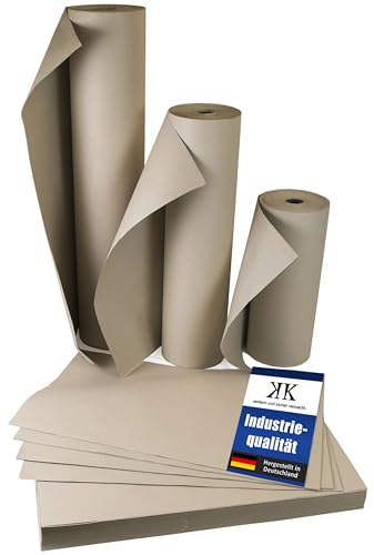 2 rouleaux de papier kraft de 75 cm de largeur, soit environ 250 mètres courants. 15 KG 80 g/m² Papier d'emballage idéal