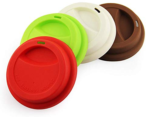 Amatt Silicon Coffee Cup lid for Ceramic Travel Coffee Mug