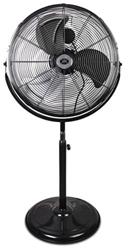Prem-i-air 20 Inch Powerful Cold Air Cooing Pedestal Air Circulator Fan with 3 Airflow Speed Settings and Height Adjustment. Use in Homes, Offices, Gym, Extra Large Areas