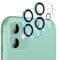 UniqueMe 2 Pièces Caméra Arrière Protecteur Compatible avec iPhone 11 6.1/iPhone 12 Mini, Ultra HD Caméra Protection, 9H Dureté, Ultra Résistant Film Verre Trempé, Facile à Installer