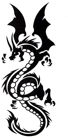 EROSPA® Tattoo-Bogen temporär/Sticker - Drachen Dragon - Wasserfest