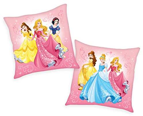 Herding Disney Princess Prinzessinen Kissen Kuschelkissen 40 x 40 cm, gefüllt