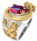 BMDHA Selbstverteidigung Ringe 3D-Drache Skulptur Universelle Größe(Verstellbare Öffnung) Herren und Damen Unisex kreatives Geschenk Geburtstagsgeschenk zum Valentinstag,Silber