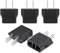 PNGOS Adapter für die USA, 5 Stück Adapter USA Deutschland Stecker Universal Travel Reiseadapter 2 Pin für Europa auf US/Thailand/China/Japan/Kanada/Mexiko