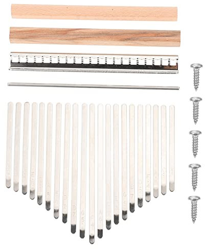 Mikinona Kalimba Selbstgemacht Zubehörset 21 Tasten Aus Robustem Material Mit Stimmhammer Und Montageset Für Daumenklavier Eigenbau Und Musikliebhaber