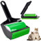 Pipihome Rouleau Brosse Adhésive, Rouleau Lavable et Réutilisable Rouleau, Enlève Les Poils, Poussière, Vêtements, Sièges, Canapés, Meubles et Tapis. (Noir + Vert)