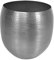 Blumentopf CASTELLON L 36x36 cm Aluminium Hammerschlag verziert marokkanischer Stil Metall Übertopf Blumen-Kübel Pflanzkübel ABK802