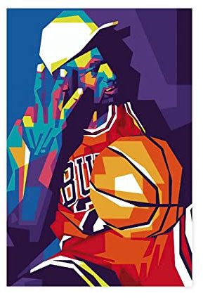 Basketball-Legende Michael Jordan, Sportposter auf Leinwand, Schlafzimmer, Dekoration, Sport, Landschaft, Büro, Raumdekoration, Geschenk, ungerahmt, 20 x 30 cm