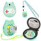 Meetikar Tragetasche und Silikonhülle kompatibel mit Tamagotchi Pix Virtual Pet Game Machine, (5-in-1) Silikonhülle für Tamagotchi Pix, mit Fingerband und Displayschutzfolie (Grün)