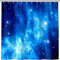 ANHOPE Weltraum Blaue Galaxie Nebel Duschvorhang Wasserdicht Anti-schimmel Polyester Stoff Duschvorhänge 180 x 180 cm Shower Curtains Waschbar Bad Vorhäng für Badzimmer mit 12 Haken