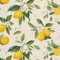 HEKO PANELS Stoff Oxford Wasserdichte Meterware Canvas-Stoff Polyester Nähstoff Dekostoffe Handwerken Wasserabweisend Blickdicht Zitronen Obst Aquarell Wasserfarbe 1 Meter 155 x 100 cm DX2086