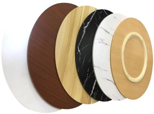 Drehplatte, Servierplatte,360° drehbarGroßes Holz-Lazy-Susan-Tablett für den Küchen-Esstisch, runder drehbarer Drehteller, 50 cm, 60 cm, 70 cm, 80 cm, 90 cm, drehbare Tischplatte, geräuschlos, glatt,