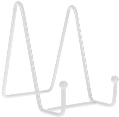 AOKWAWALIY Support pour cadre photo - Support en métal pour assiette photo - Chevalet blanc - Album photo en céramique - Porte-disques en fer