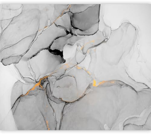 murando Fototapete Premium-Vlies Steinwand 500x350cm Foto Tapete Wohnzimmer Vliestapete XXL Motivtapeten Bildtapete 3d Effekt Wand Dekoration Marmor Marmoroptik Abstract Hellgrau a-B-10091-a-a