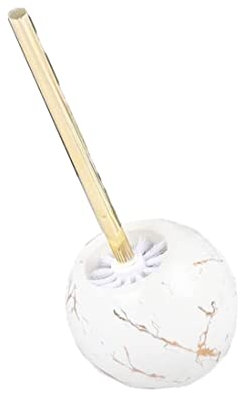 Toilet Brush Bathroom Accessories Ceramic Dome Toilet Brush And Holder Set Floor Standing Decorative Toilet Bowl Brush With Long Handle For Bathroom Toilet Brushes & Holders (Color : White, Size : 1