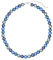 Leslii Reflective Pearl kurze Perlen-Kette Magic 3D-Effekt Ø 10mm Blau
