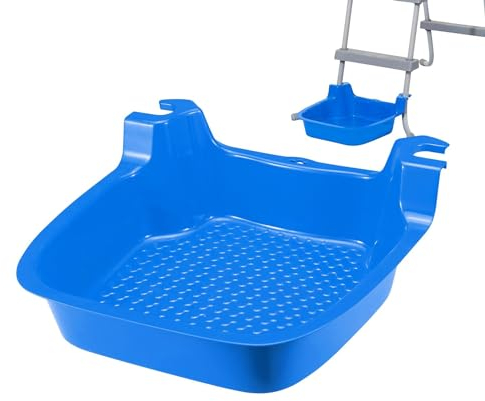 Pool Foot Bath, 41x42x13cm Pool Fußbad - Poolzubehör, Fußbadewannen-Zubehör für Whirlpools und Spa-Pools, rutschfest, Fußbadewanne für Pool-Einstiegsleiter, Schwimmbad-Zubehör