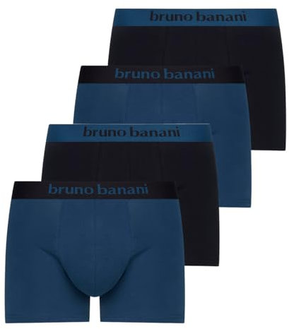 bruno banani - Flowing - Retro Short/Pant - 4er Pack (XXL Dunkelblau/Schwarz)