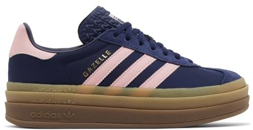 Adidas Gazelle Bold Baskets pour femme, Bleu Rose Spark, 7.5