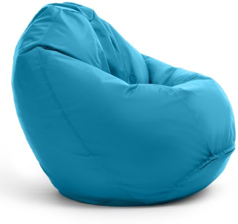 Bruni Kinder-Sitzsack Classico S in Lichtblau – Sitzsack mit Innensack für Kinder, Abnehmbarer Bezug, lebensmittelechte EPS-Perlen als Bean-Bag-Füllung, aus Deutschland