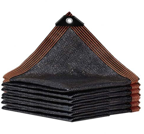 Filet Ombrage Extérieur 2x3 Voile d'ombrage Serre Voile d ombrage Pare Soleil Jardin Toile Ombrage Rideau pour Pergola Tente D'ombrage Tissu,black-2x2m